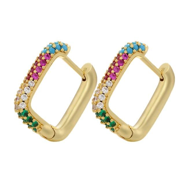Oberlo Earrings gold mix Classic Pave Hoop Earrings - 19 Colors