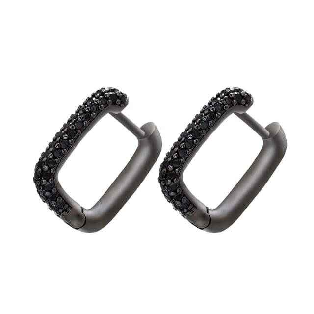 Oberlo Earrings black Classic Pave Hoop Earrings - 19 Colors