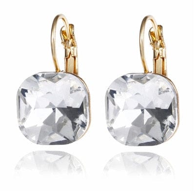 Spruced Roost Earrings Baise Crystal Lever-back  Earrings -6 Colors