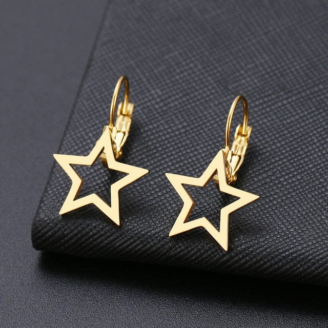 Spruced Roost Earrings Gold 2 Dainty drop Stainless lever back Earrings - 6 Styles