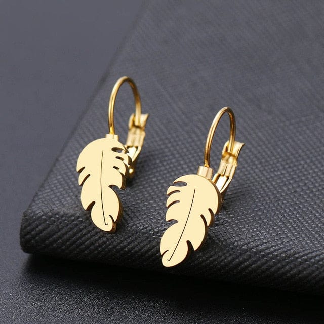 Spruced Roost Earrings Gold 6 Dainty drop Stainless lever back Earrings - 6 Styles