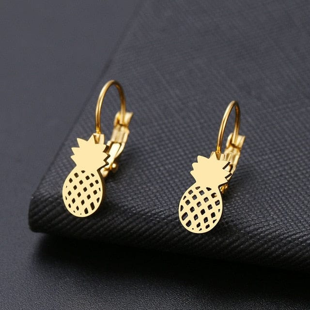 Spruced Roost Earrings Gold Dainty drop Stainless lever back Earrings - 6 Styles