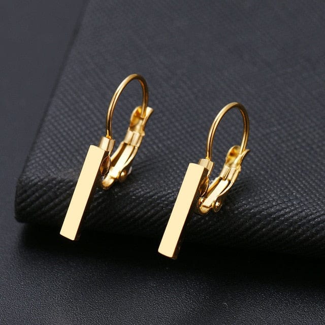 Spruced Roost Earrings Gold 5 Dainty drop Stainless lever back Earrings - 6 Styles