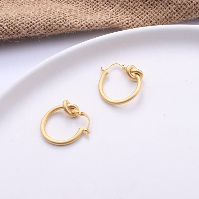 Spruced Roost Earrings E Gold Stud Earring Simple Geometric - 8 Styles