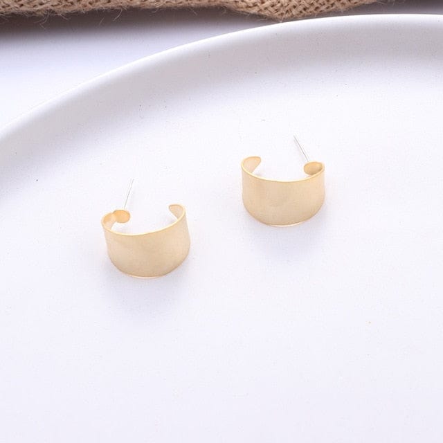 Spruced Roost Earrings F Gold Stud Earring Simple Geometric - 8 Styles