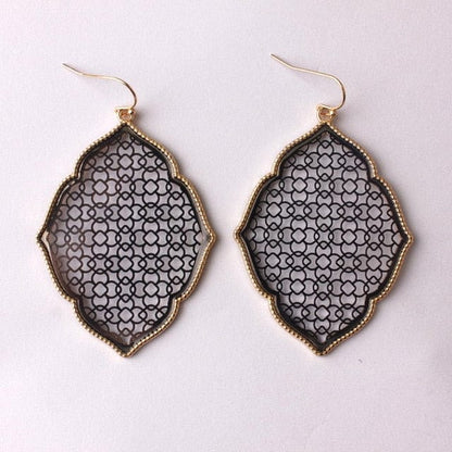 Spruced Roost Earrings E4144 Gold Black Metallic Drop Earrings - 16 Styles