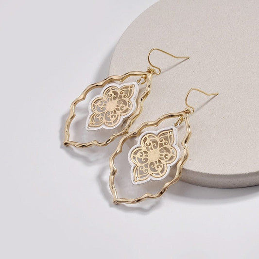 Spruced Roost Earrings Moroccan Cutout Drop Earrings - 2 Styles