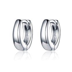 A Bamoer Earrings GXE552 Sanremo Sterling Silver Hoops - 11 Styles