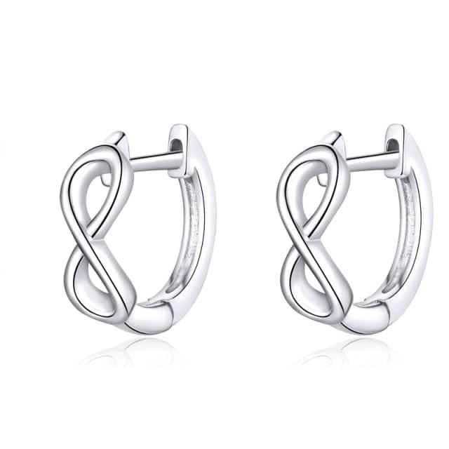 A Bamoer Earrings GXE743 Sanremo Sterling Silver Hoops - 11 Styles