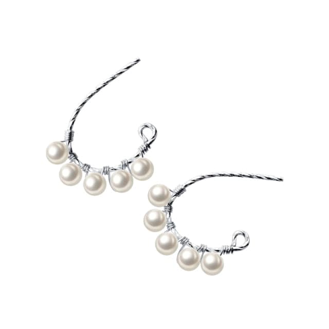 Spruced Roost Earrings Silver Color Simple Hook and Hoop Earrings - 2 Colors