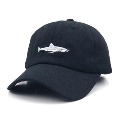 Spruced Roost 03 / 55-60cm Embroidered Shark Chambray Baseball Cap - Adjustable - 3 Colors