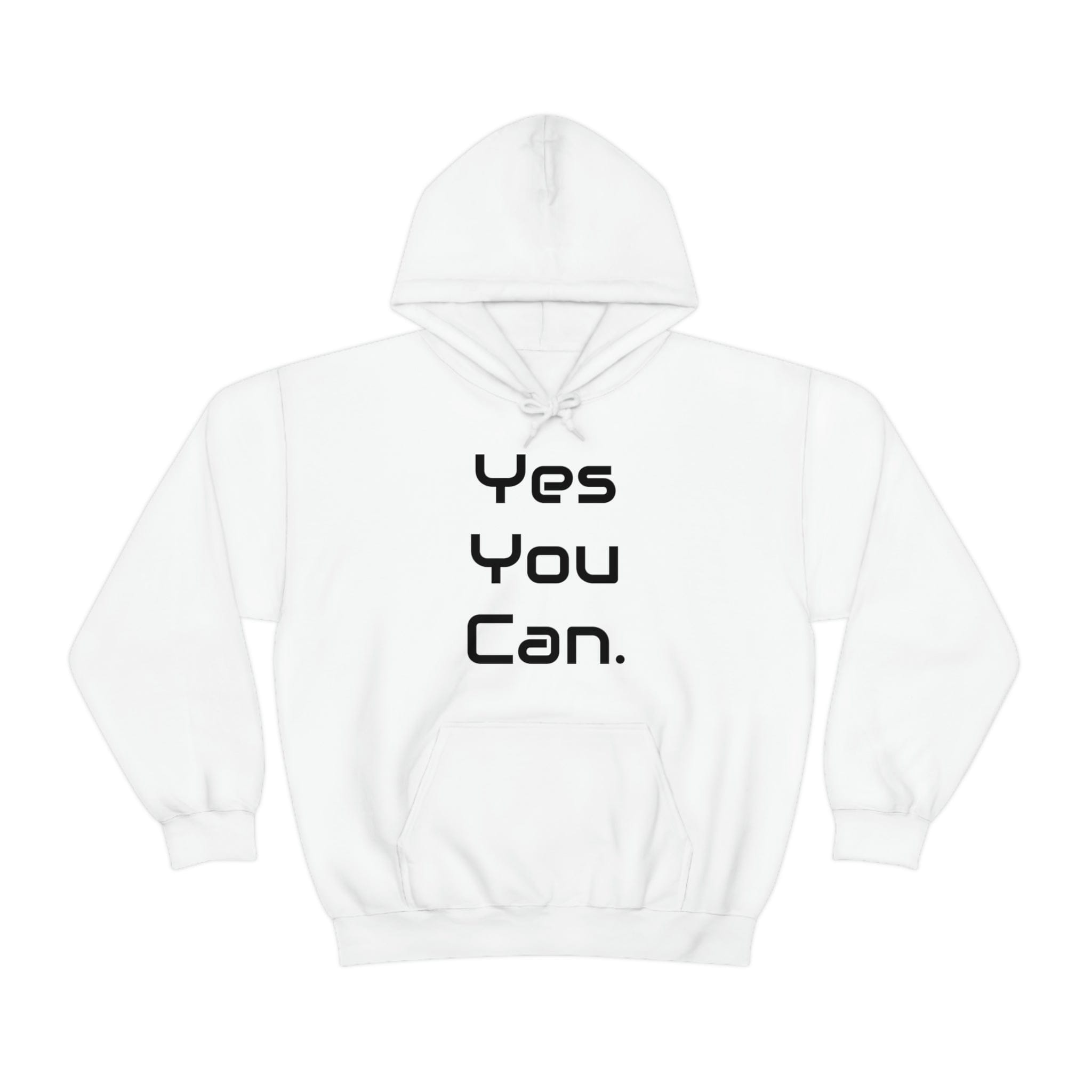 Printify Hoodie White / S Yes You Can - Unisex Heavy Blend™ Hooded Sweatshirt