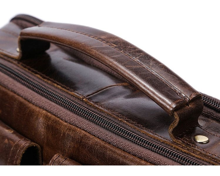 Spruced Roost Handbag Leather Messenger Bag - Brown