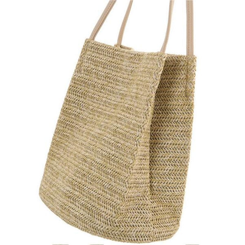Spruced Roost Handbag Martha's Vineyard Durable Weave Straw Beach Bag - 2 Colors