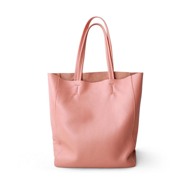 Shop511789 Store Handbag Soft Leather Shoulder Carry-All Tote Bag - 7 Colors - 2 Sizes