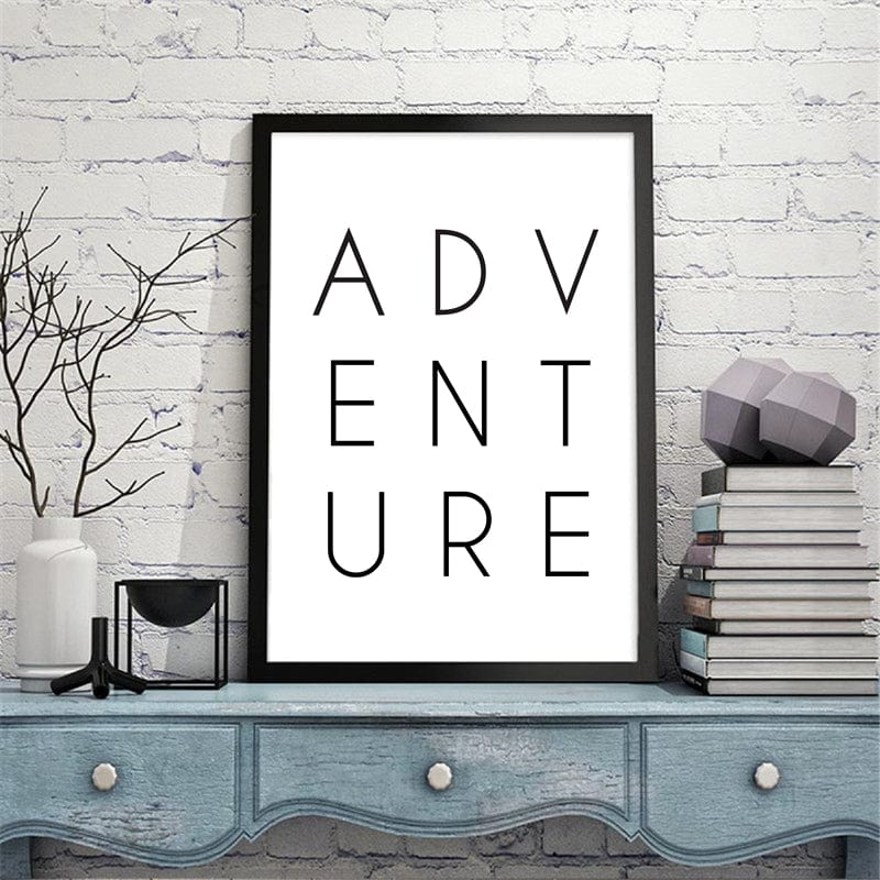 Spruced Roost Home Decor Adventure Wall Art Print on Canvas Modern Wall Decor - 8 Sizes (Frame Not Included)