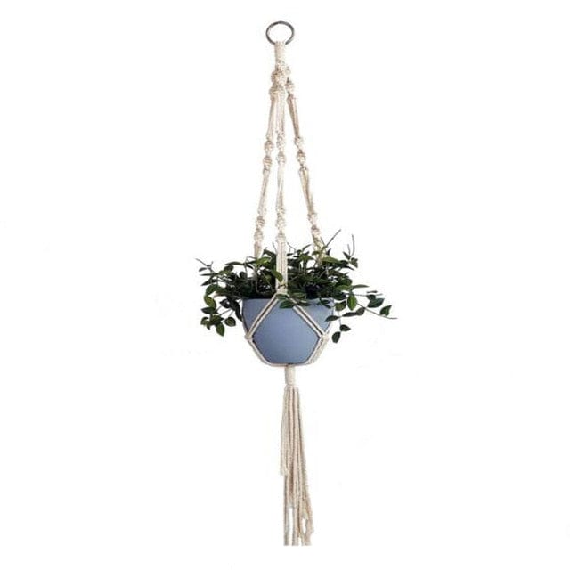 Spruced Roost Home Decor 1006 Handmade Macrame Plant Hanger - 21 Styles