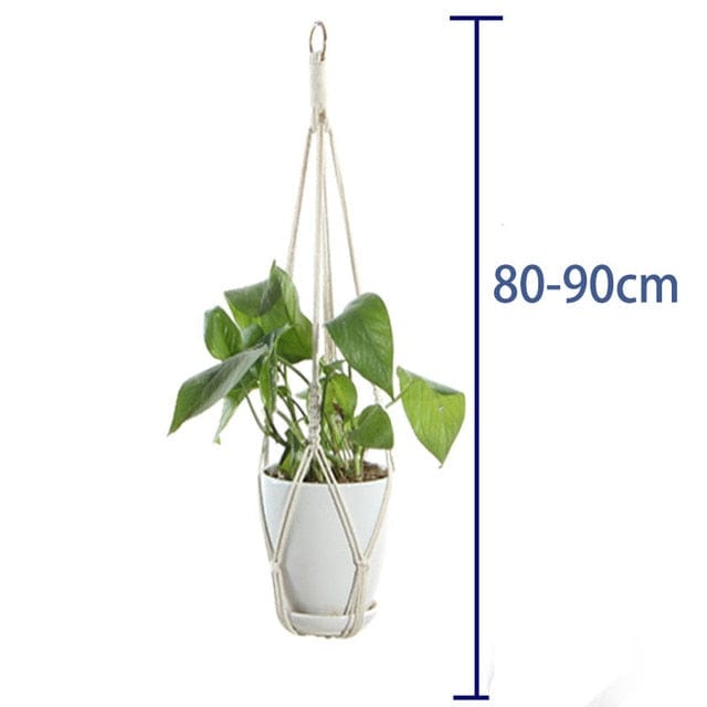 Spruced Roost Home Decor 1012 Handmade Macrame Plant Hanger - 21 Styles