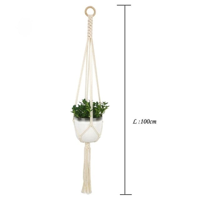 Spruced Roost Home Decor 1017 Handmade Macrame Plant Hanger - 21 Styles