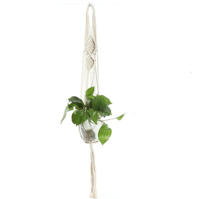 Spruced Roost Home Decor 1015 Handmade Macrame Plant Hanger - 21 Styles