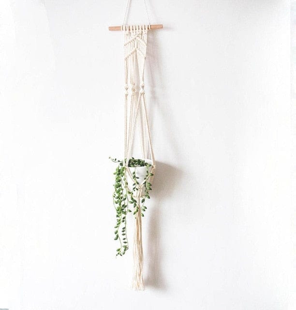Spruced Roost Home Decor 1016 Handmade Macrame Plant Hanger - 21 Styles