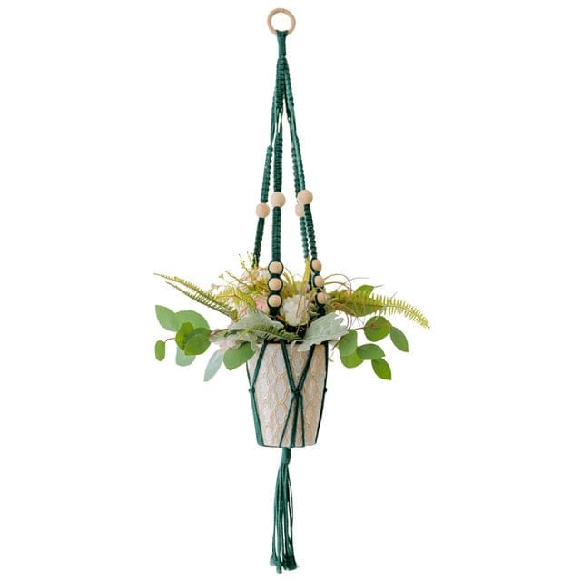 Spruced Roost Home Decor 1022 Handmade Macrame Plant Hanger - 21 Styles