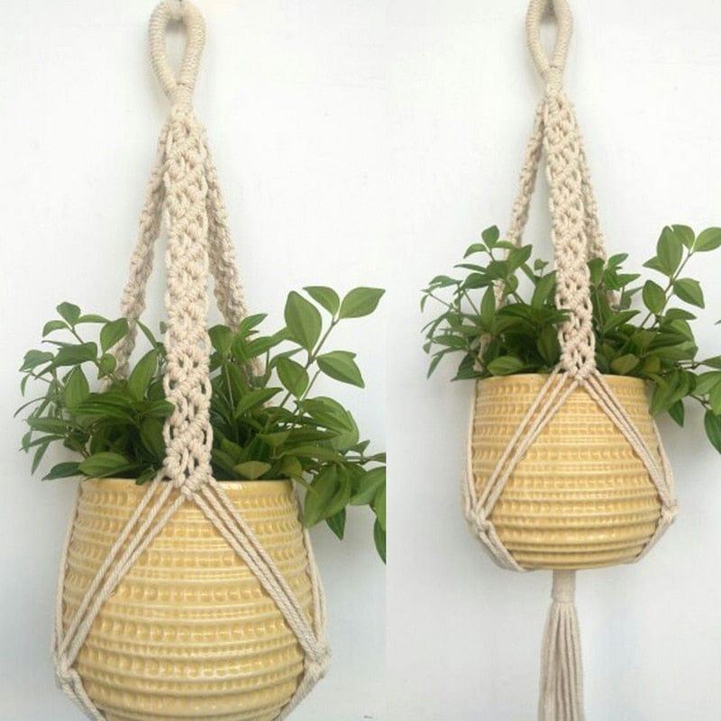Spruced Roost Home Decor Jute Rope Braided Macrame Plant Hanger