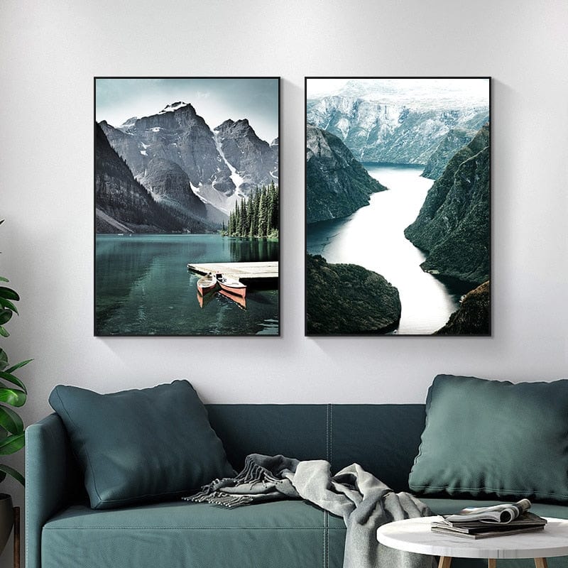 Spruced Roost Home Decor Nordic Landscape Canvas Paintings - 9 Styles