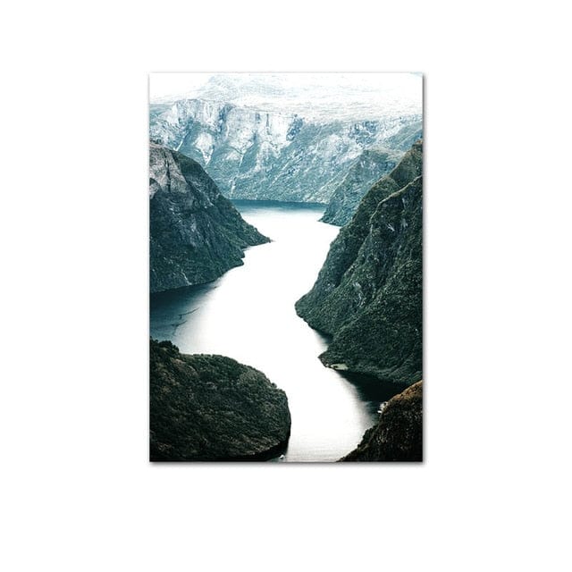 Spruced Roost Home Decor 13x18cm No Frame / Picture 2 Nordic Landscape Canvas Paintings - 9 Styles