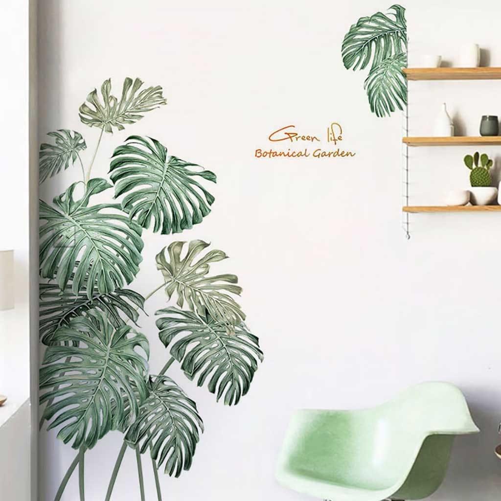 Spruced Roost Home Decor Palms and Peonies DIY  Vinyl Wall Stickers - 12 Styles