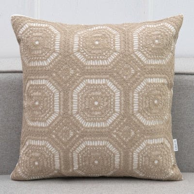 Spruced Roost Home & Garden E Embroidered Lace Geometric Pillow Cover - 6 Styles - 1 Size