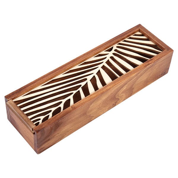 Spruced Roost Home & Garden 2 Hollow Laser cut Wood Pencil Case Storage Box Creative Students 4 Designs