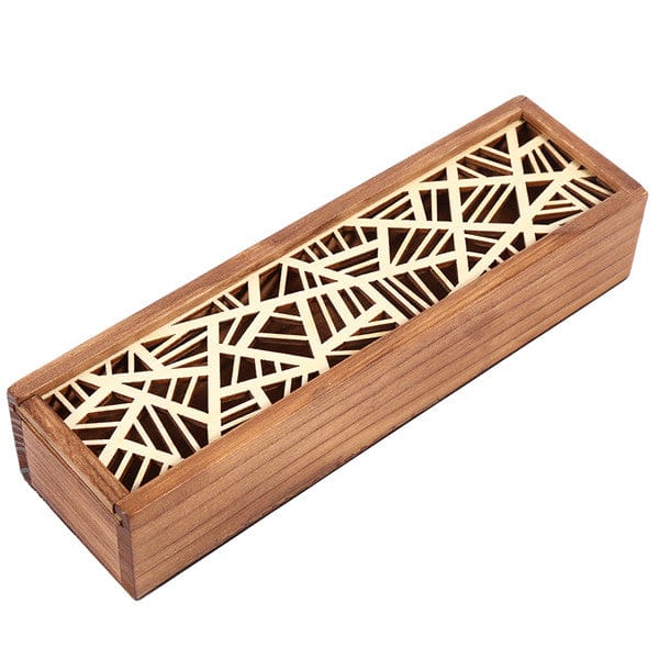 Spruced Roost Home & Garden 4 Hollow Laser cut Wood Pencil Case Storage Box Creative Students 4 Designs