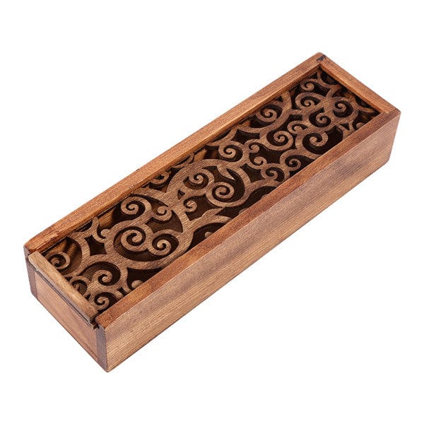 Spruced Roost Home & Garden 1 Hollow Laser cut Wood Pencil Case Storage Box Creative Students 4 Designs