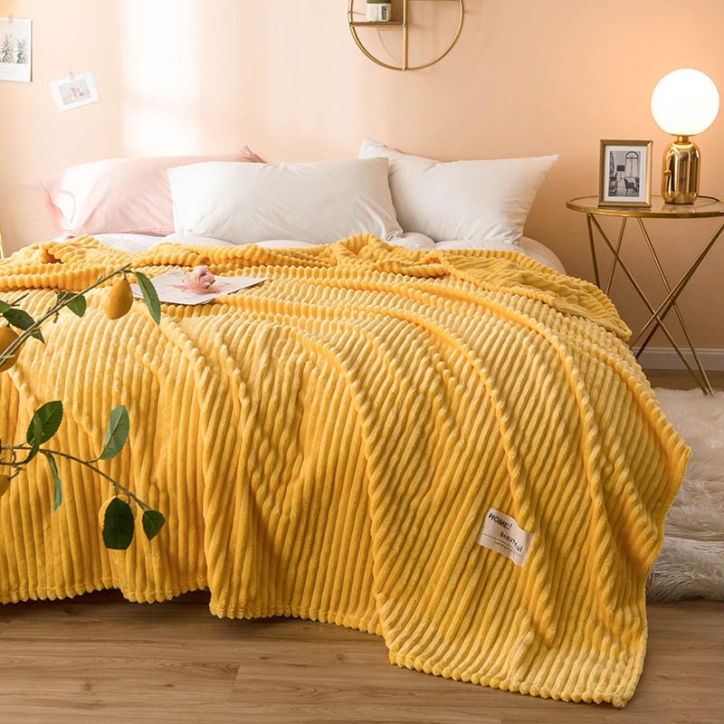 Spruced Roost Home & Garden Soft Flannel Corduroy Throw Blanket - 6 Sizes - 7 colors