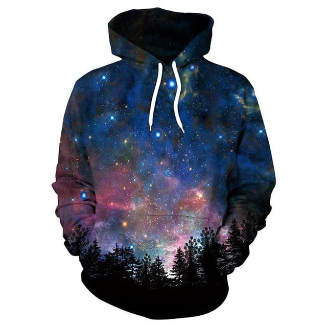 Spruced Roost Hoodie B101-154 / L Milky Way Hoodie 3D Printed Sweatshirts M-XXL - 6 Styles