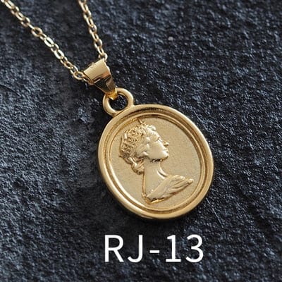 OriginaIngenu Official Store Jewelry RJ-13 / About 45 CM Coin Pendant Charm Necklaces - 39 Styles