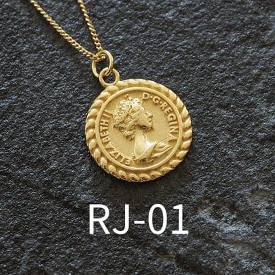 OriginaIngenu Official Store Jewelry RJ-01 / About 45 CM Coin Pendant Charm Necklaces - 39 Styles