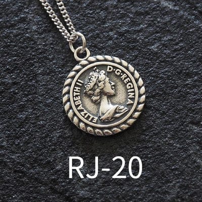 OriginaIngenu Official Store Jewelry RJ-20 / About 45 CM Coin Pendant Charm Necklaces - 39 Styles