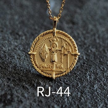 OriginaIngenu Official Store Jewelry RJ-44 / About 45 CM Coin Pendant Charm Necklaces - 39 Styles