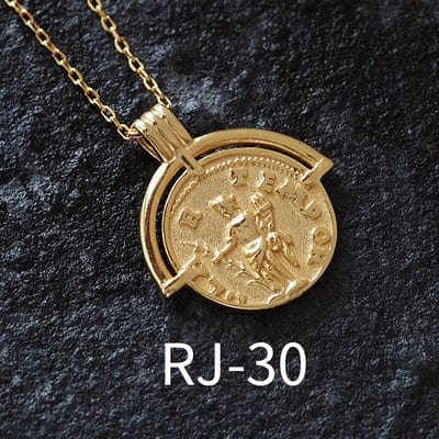 OriginaIngenu Official Store Jewelry RJ-30 / About 45 CM Coin Pendant Charm Necklaces - 39 Styles