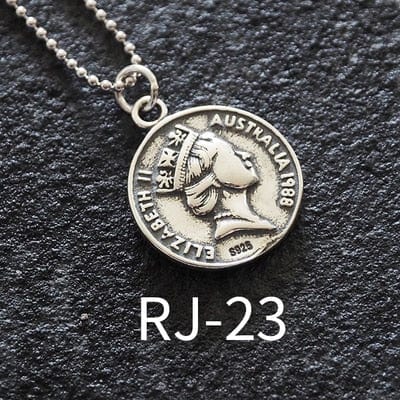 OriginaIngenu Official Store Jewelry RJ-23 / About 45 CM Coin Pendant Charm Necklaces - 39 Styles