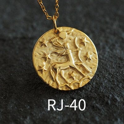 OriginaIngenu Official Store Jewelry RJ-40 / About 45 CM Coin Pendant Charm Necklaces - 39 Styles