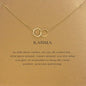 Spruced Roost Jewelry Gold Good Karma Necklace - Gold / Silver plated