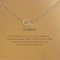 Spruced Roost Jewelry Silver Good Karma Necklace - Gold / Silver plated