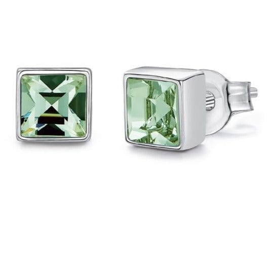 Cdyle Official Store Jewelry Chrysolite Sterling Silver Swarovski Crystal Studs - 14 Colors