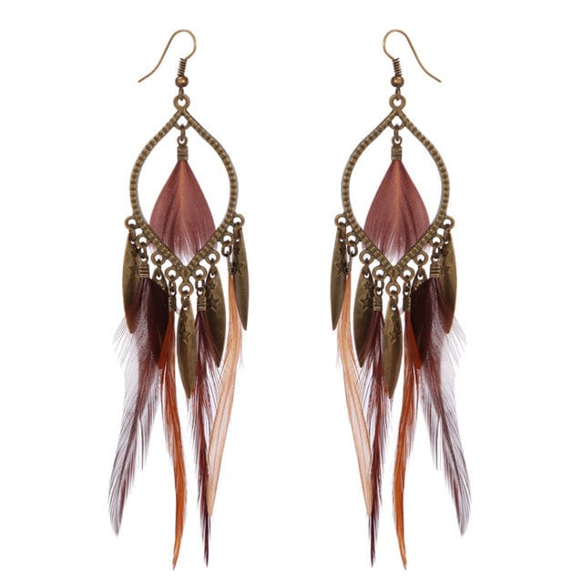 Spruced Roost Jewelry E020786B Urban Feather Earrings - 12 Styles