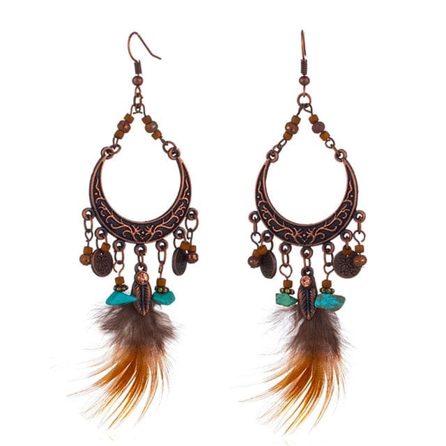 Spruced Roost Jewelry E021075B Urban Feather Earrings - 12 Styles