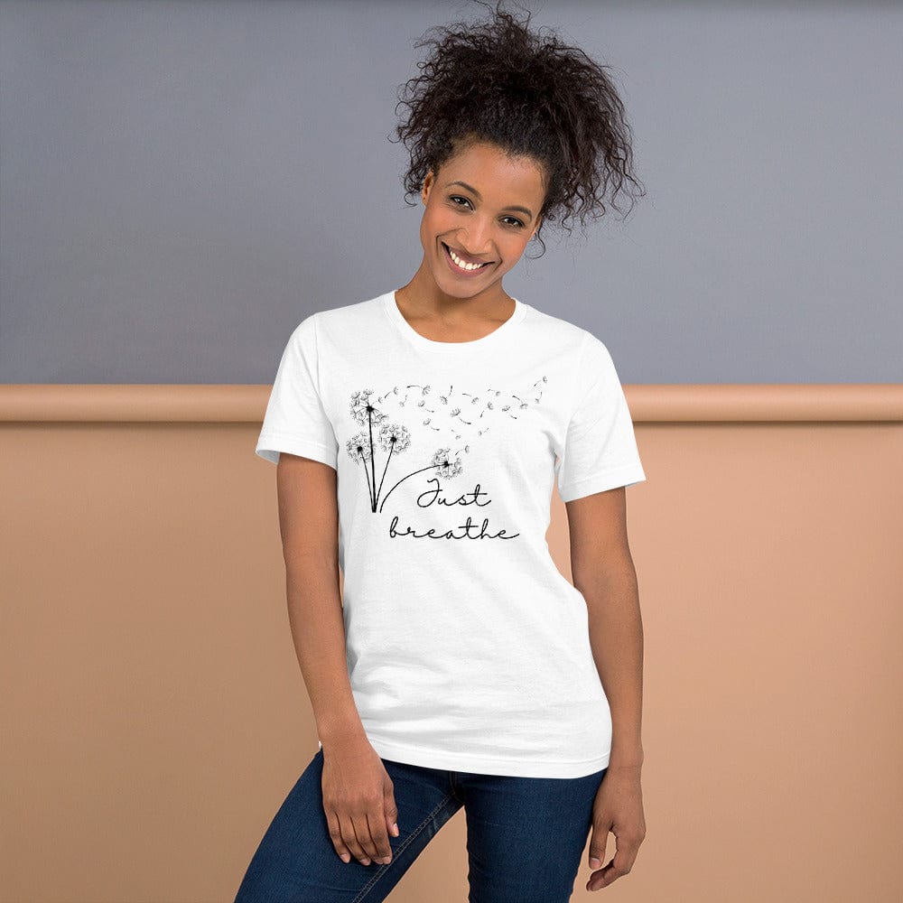 Spruced Roost White / XS Just Breathe Crew Neck Tshirt - S-3XL