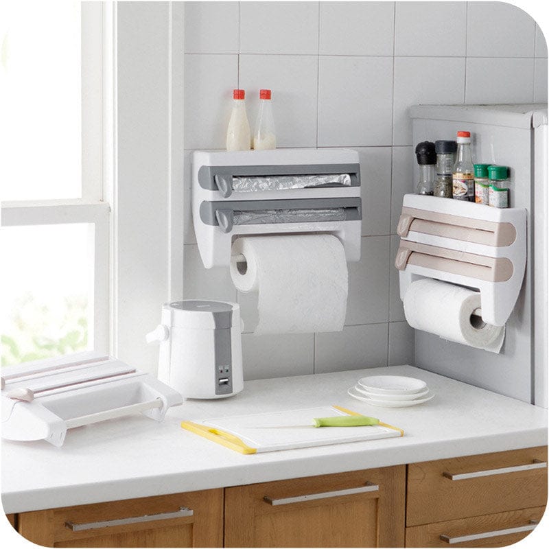 Spruced Roost Kitchen Kitchen Cling Wrap - Paper Towel Caddy - 3 Colors
